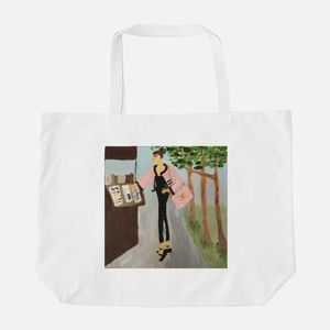 Large M'selle Shopping on Seine in Paris Tote